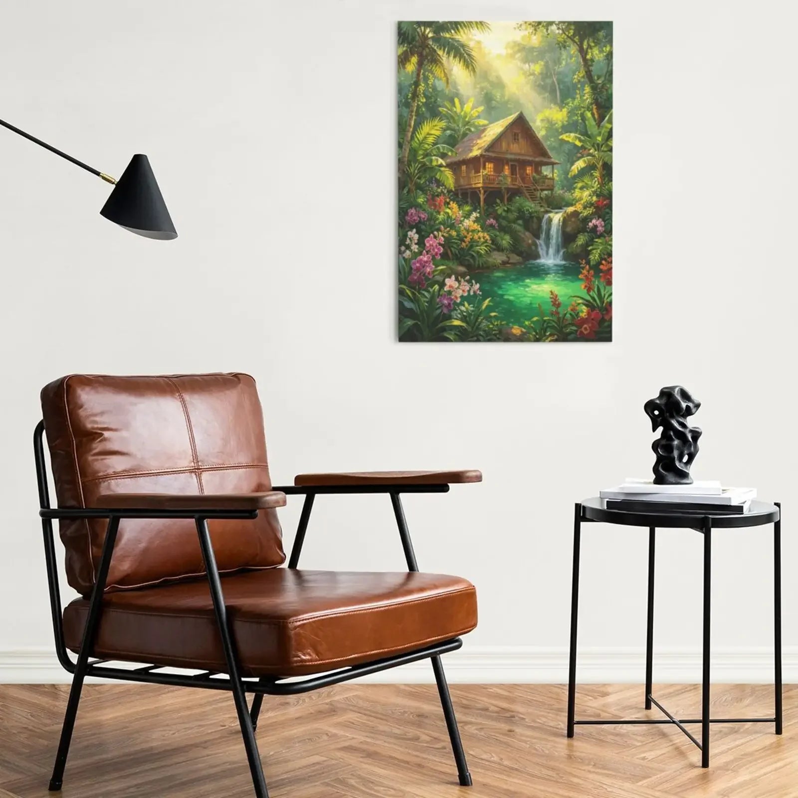 Classic Painting Landscape Art Unframed Canvas Wall Art Poster Home Decoration for Living Room Bedroom & Nice Present