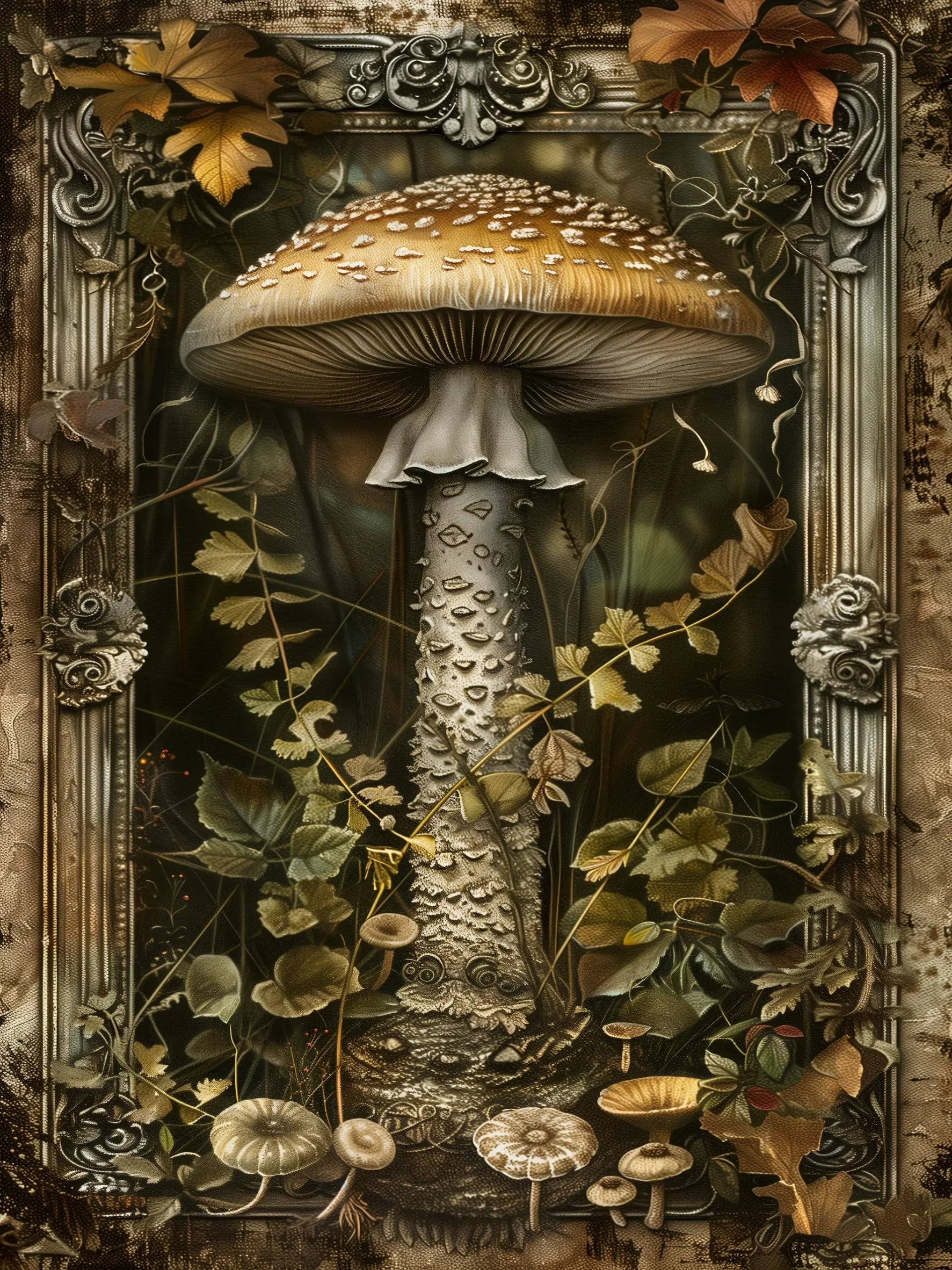 Unframed Canvas Art Poster Retro Fairytale Woodland Wall Decor For Living Room Bedroom Home Decoration Gift