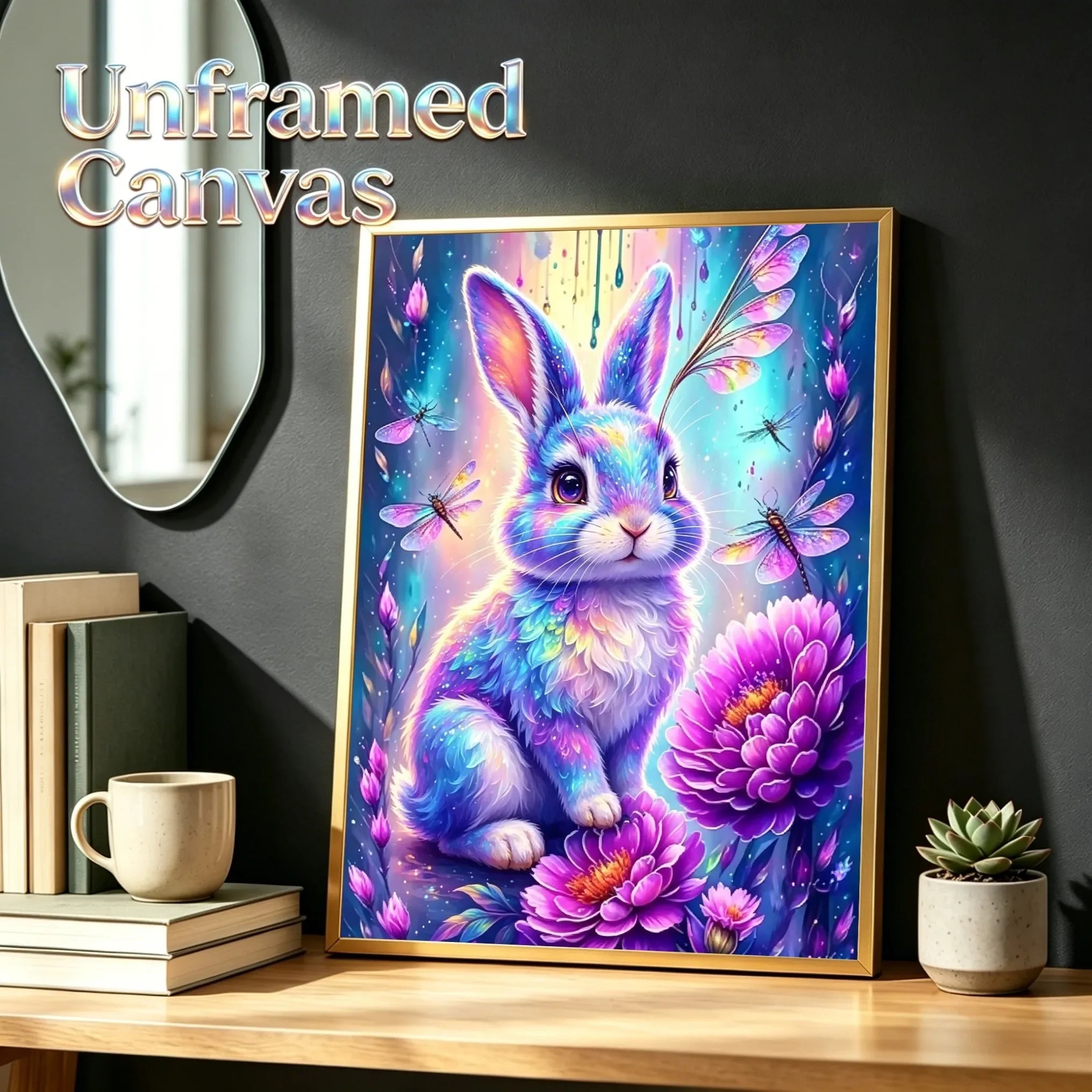 Living Room Bedroom Wall Decor Dreamy Animals Unframed Canvas Art Print Poster Home Decoration Gift