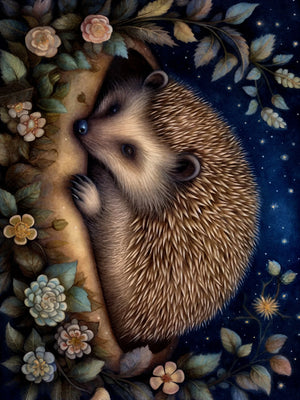 Midnight Animals Art Canvas Print Unframed Wall Poster Home Decoration for Bedroom Living Room & Great Gift Idea