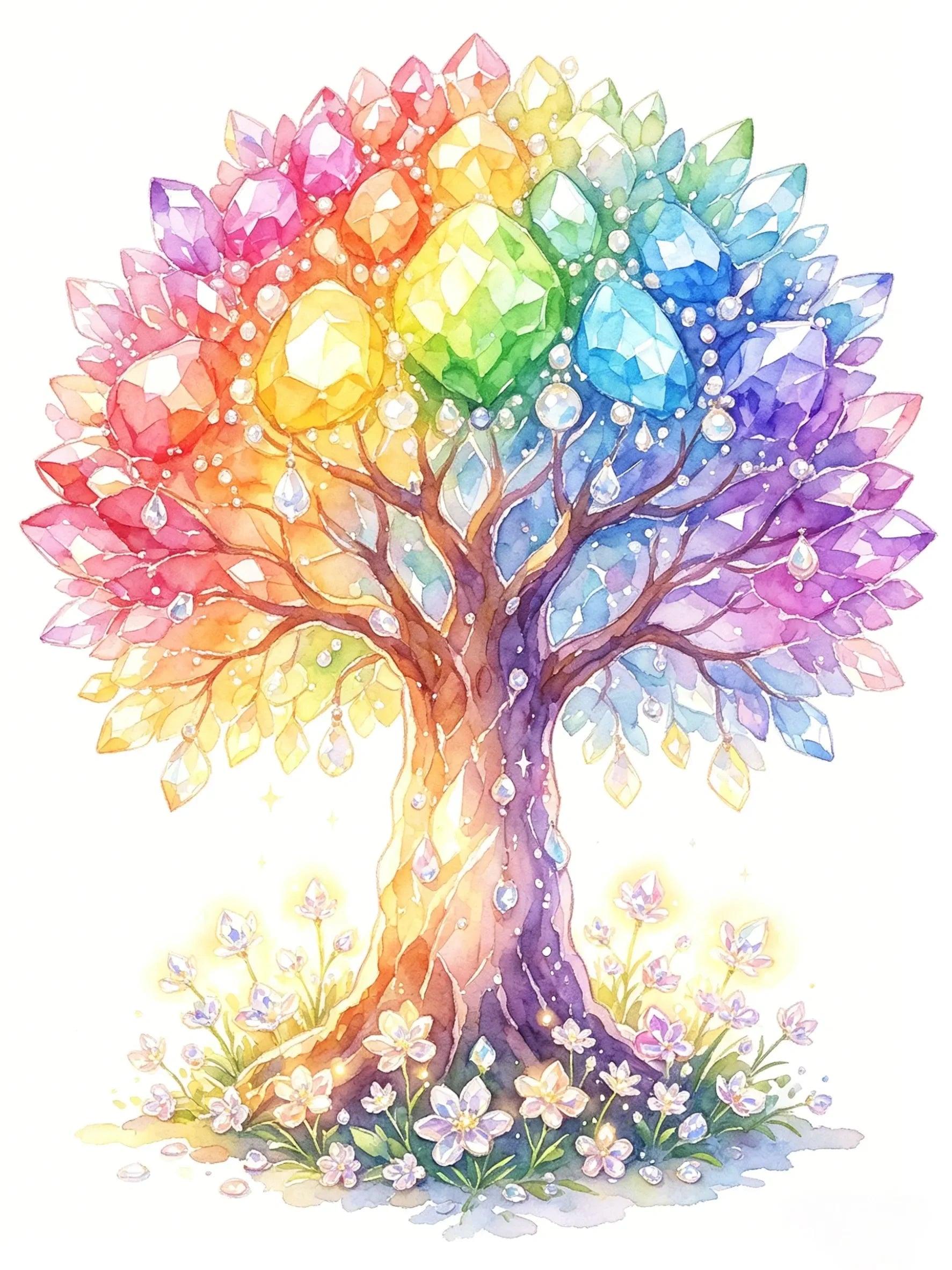 Gorgeous Watercolor Painting Unframed Canvas Art Poster Wall Decor for Living Room Bedroom Home & Perfect Gift Choice