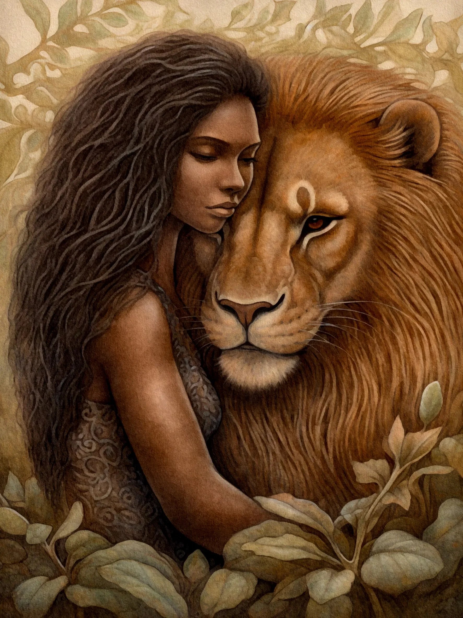 Unframed Canvas Poster Wall Decor Animal Lovers - Art Print For Living Room Bedroom Home Gifts