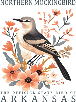 US State Birds Unframed Canvas Wall Art Poster Cozy Home Decor for Bedroom Living Room & Thoughtful Gift