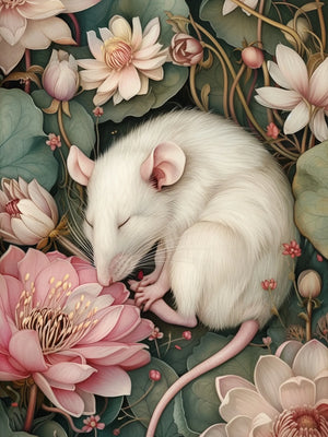 Sleeping Animals Style Unframed Canvas Wall Art Poster Home Decor for Bedroom Living Room & Wonderful Gift