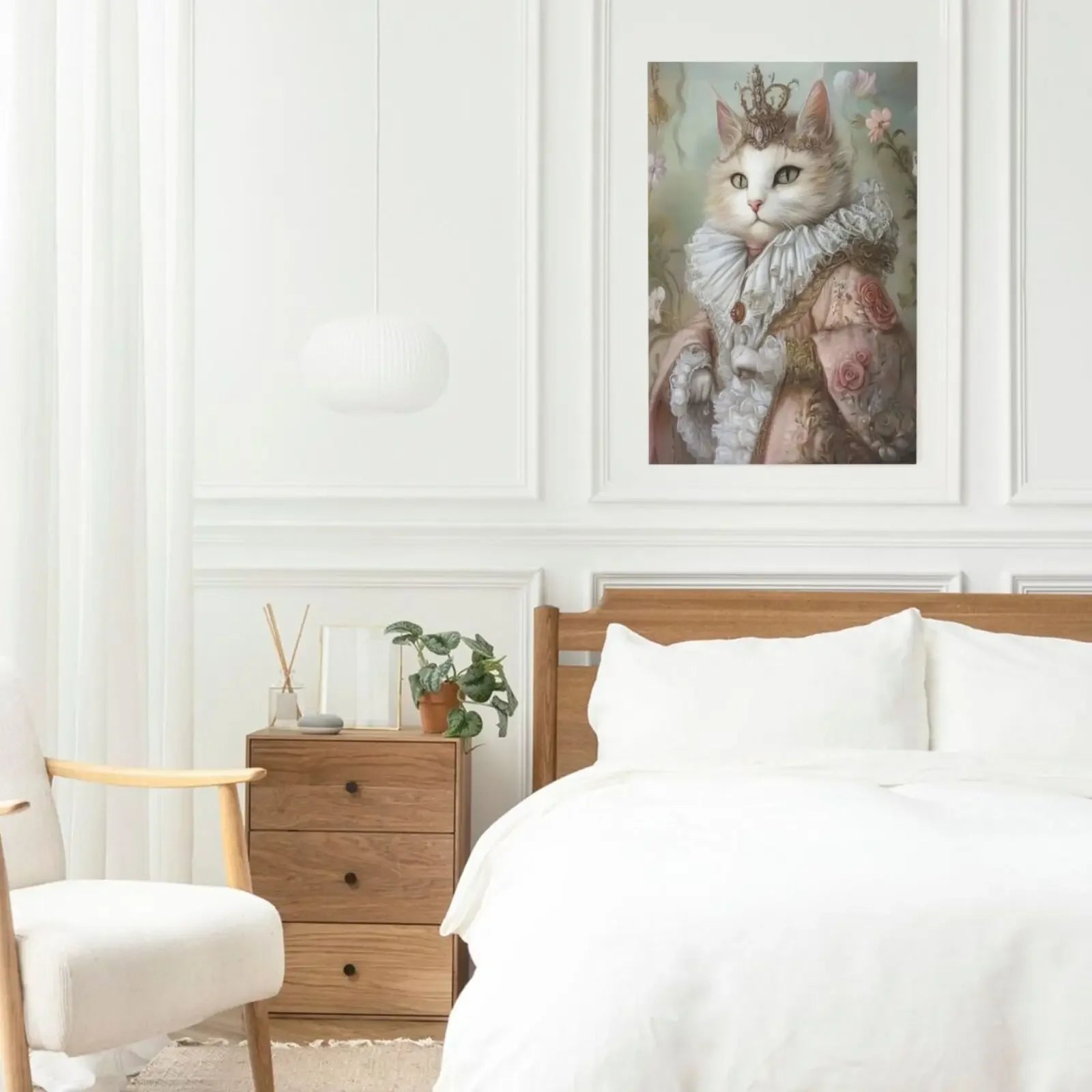 Royalty Animal Art Print Unframed Canvas Wall Poster Modern Home Decoration for Bedroom Living Room & Great Gift
