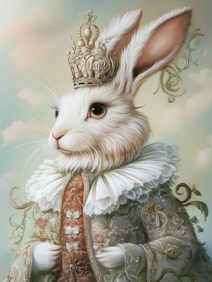 Royalty Animal Art Print Unframed Canvas Wall Poster Modern Home Decoration for Bedroom Living Room & Great Gift