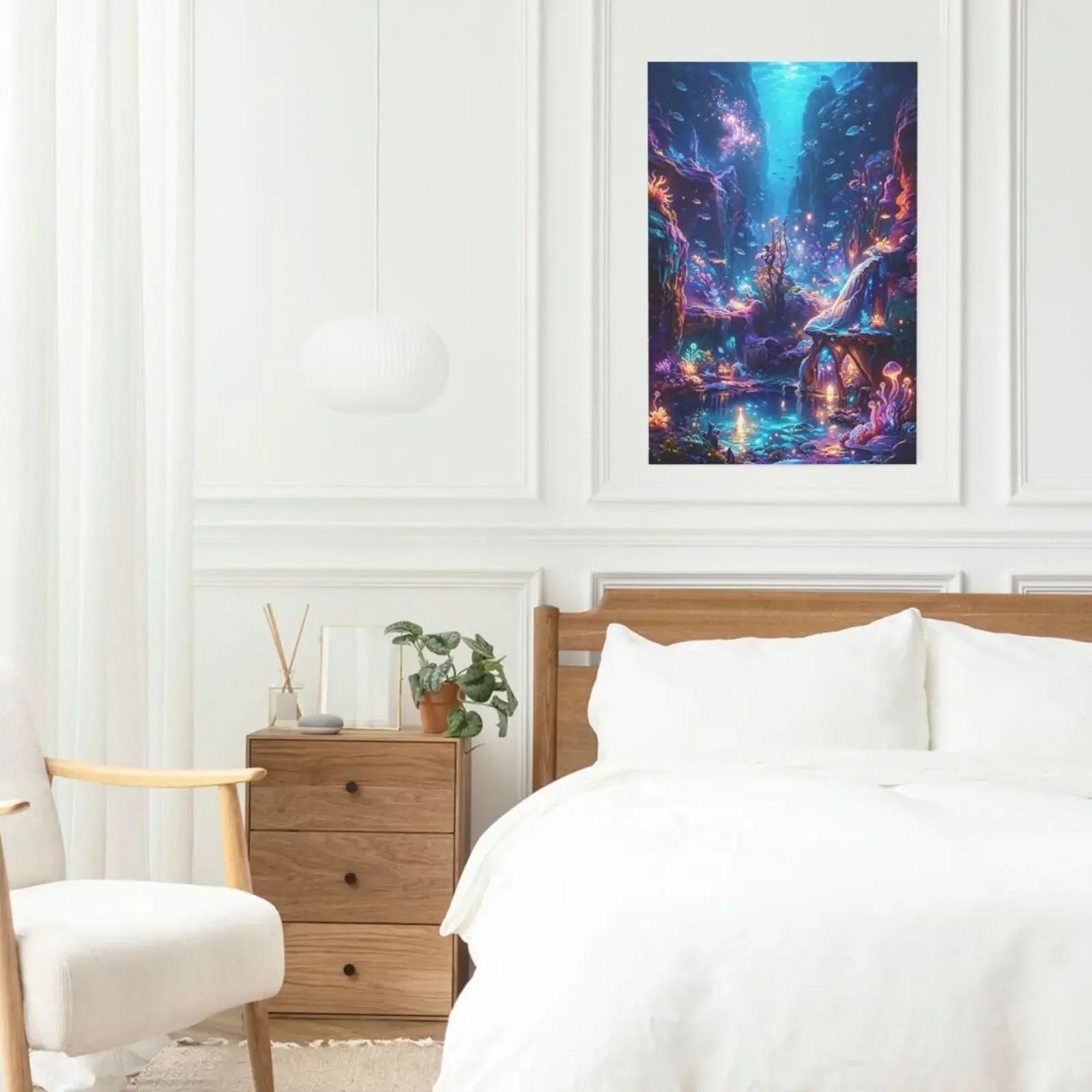 Unframed Wall Art Canvas Poster Dreamy Landscape Print For Living Room Bedroom Home Decor Perfect Gift