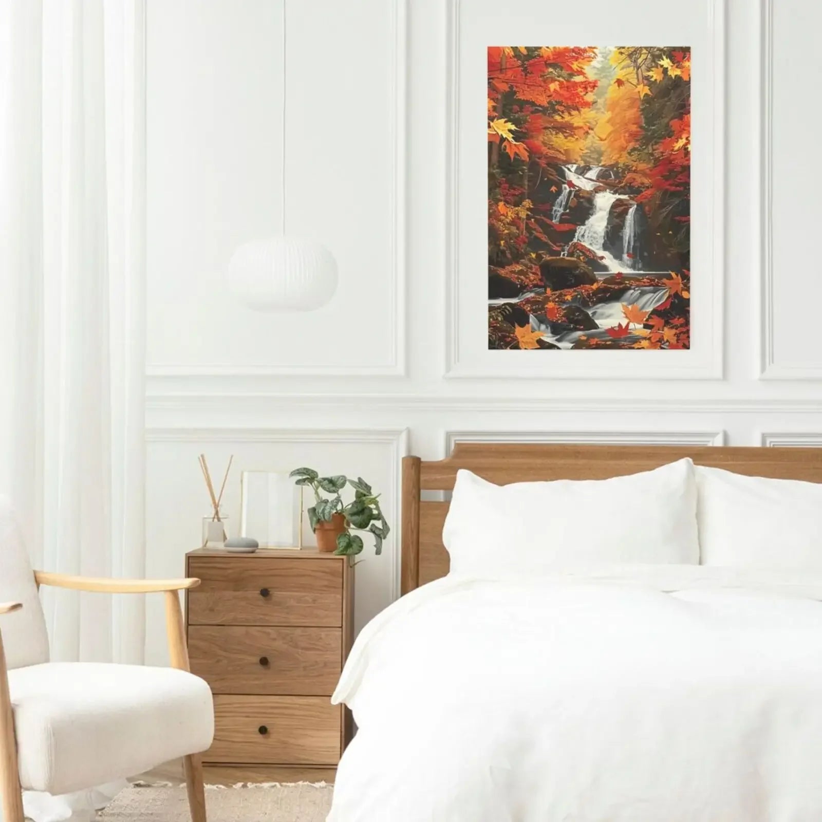 Unframed Canvas Poster Print Fall Autumn Theme Wall Art For Living Room Bedroom Home Decor Gifts