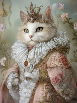 Royalty Animal Art Print Unframed Canvas Wall Poster Modern Home Decoration for Bedroom Living Room & Great Gift