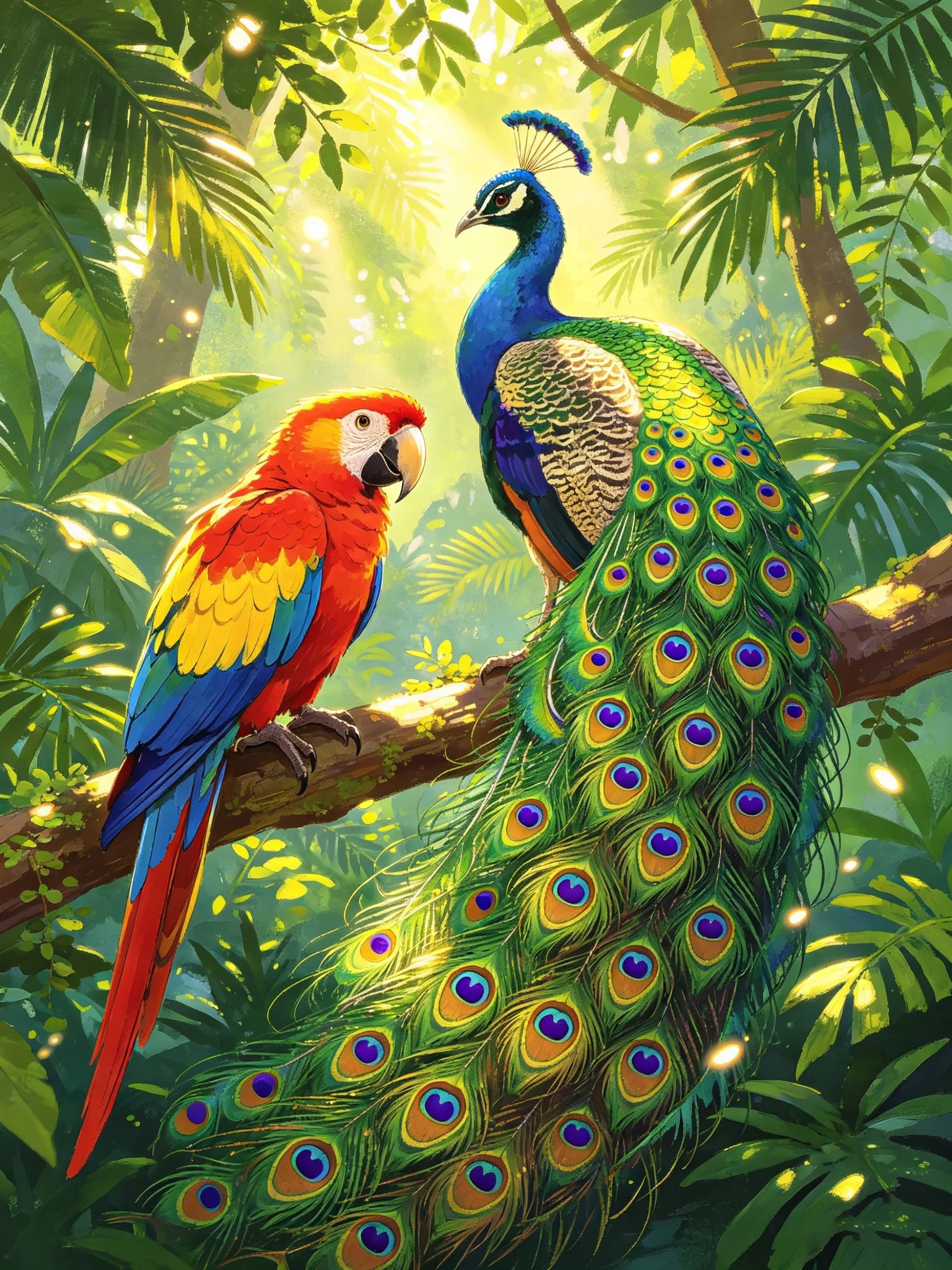 Unframed Poster Wall Art Canvas Print Colorful Animals For Home Living Room Bedroom Decoration Gift
