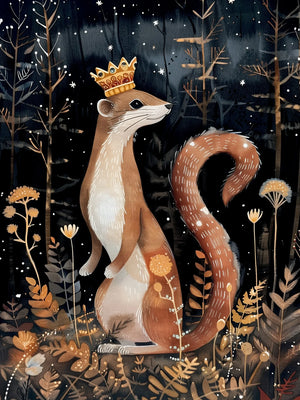 Regal Forest Animals Wall Art Unframed Canvas Print Poster Stylish Home Decor for Living Room Bedroom & Thoughtful Present