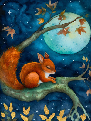 Animals Sleeping Unframed Canvas Print Wall Art Poster For Living Room Bedroom Home Decoration Gifts