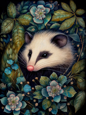 Midnight Animals Art Canvas Print Unframed Wall Poster Home Decoration for Bedroom Living Room & Great Gift Idea