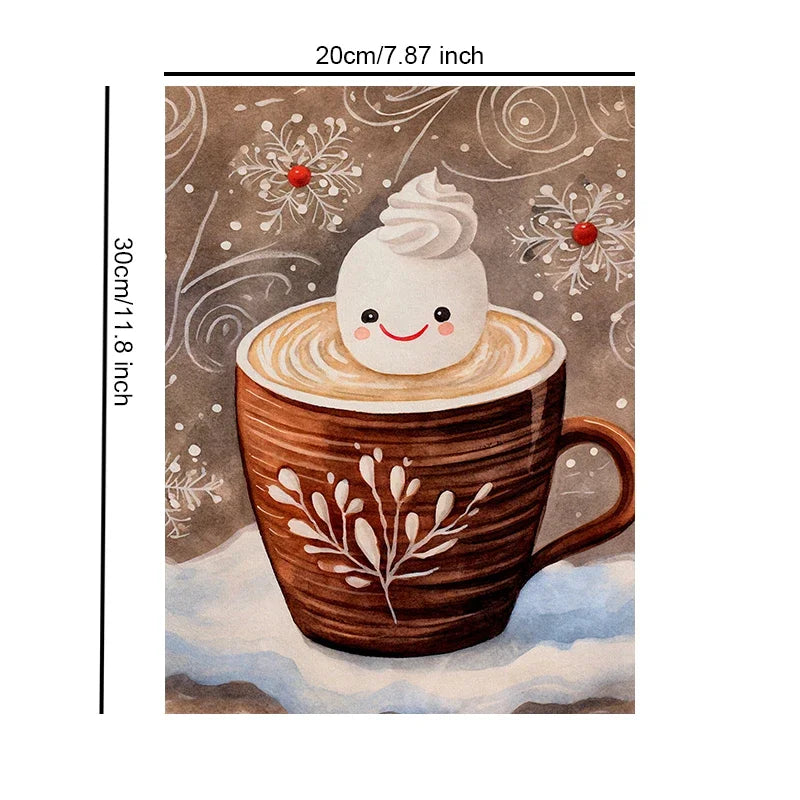 Funny Christmas Chic Art Unframed Canvas Print Poster Wall Picture for Living Room Bedroom Home Decor & Lovely Present