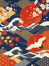 Japanese Retro Unframed Canvas Art Print Wall Poster Stylish Home Decor for Bedroom Living Room & Sweet Gift