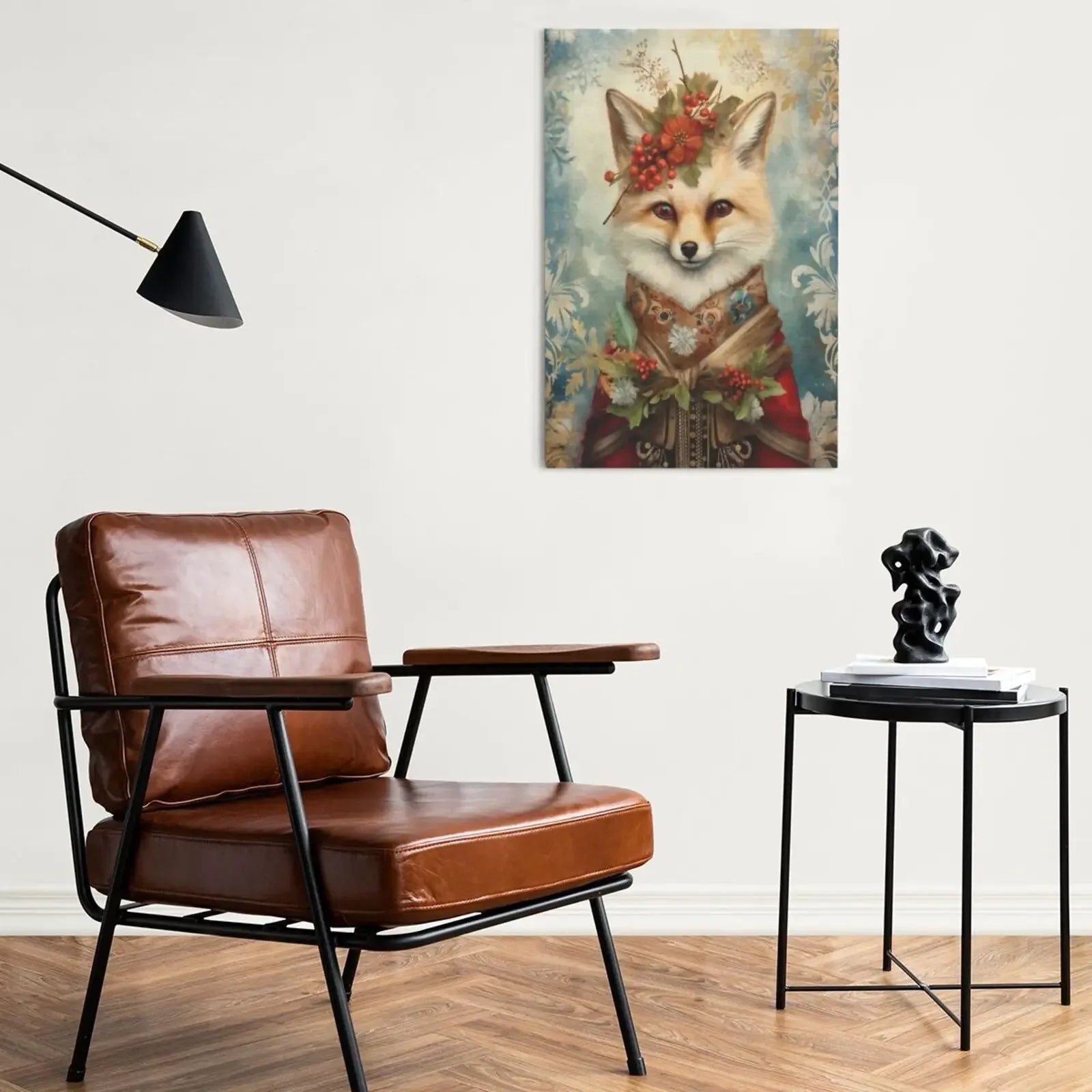 Wall Art Print Poster Unframed Canvas Christmas Animals For Home Bedroom Living Room Decor Gift Idea