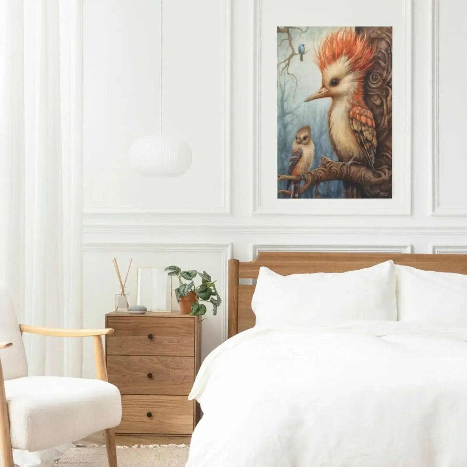 Mystical Woodland Style Unframed Canvas Art Print Wall Poster Modern Decor for Living Room Bedroom & Special Gift