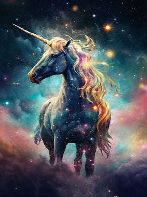 Unframed Canvas Wall Art Poster Print Fantasy Unicorns For Home Bedroom Living Room Decoration Gift Idea