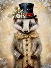 Wall Art Print Poster Unframed Canvas Christmas Animals For Home Bedroom Living Room Decor Gift Idea