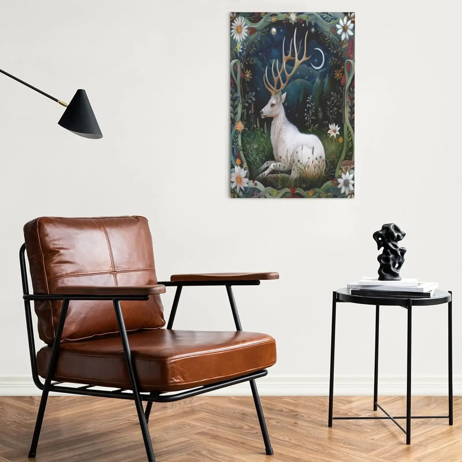 Unframed Wall Art Decor Poster Retro Animals of the Magic Woodlands Canvas Print For Living Room Bedroom Home Decor Gift
