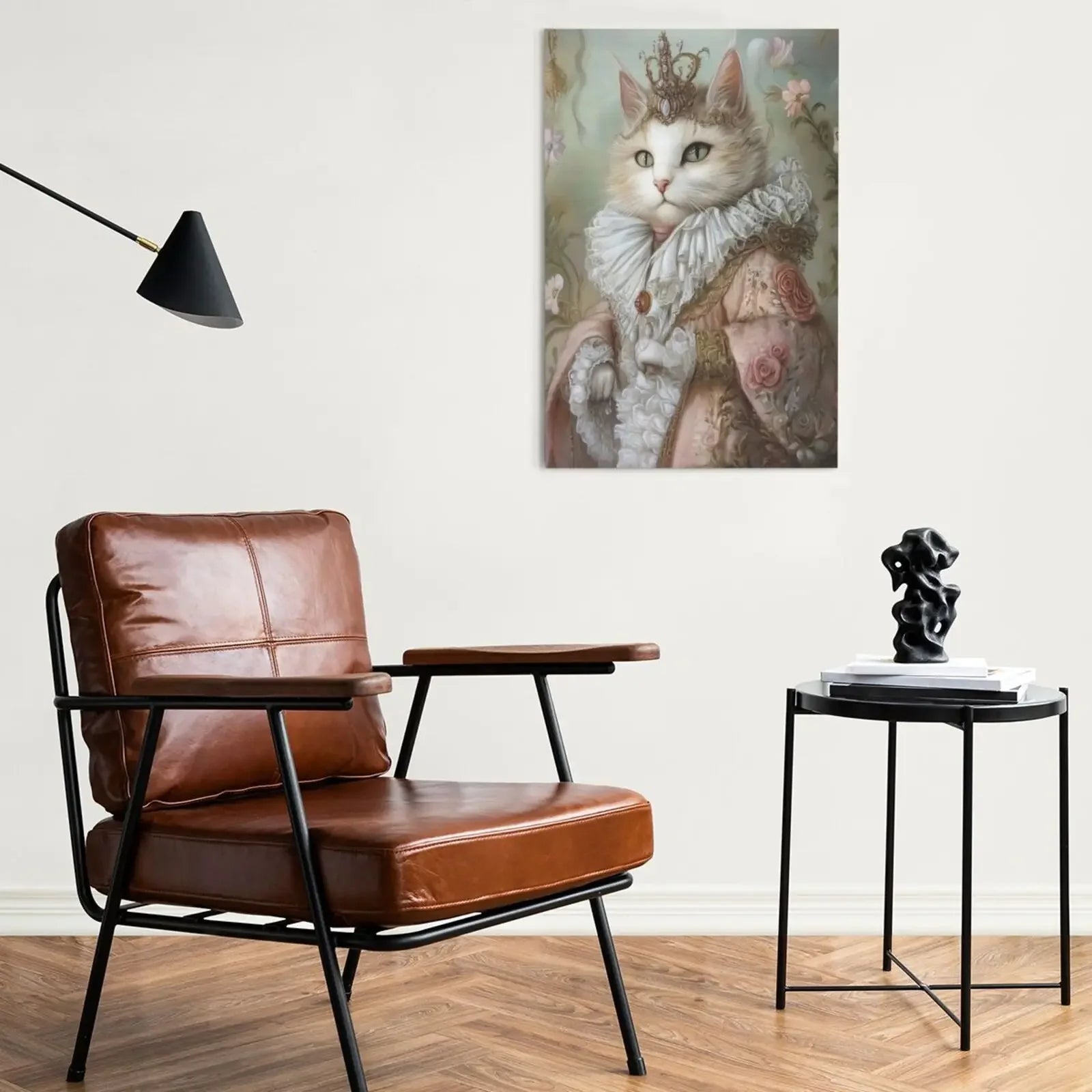 Royalty Animal Art Print Unframed Canvas Wall Poster Modern Home Decoration for Bedroom Living Room & Great Gift