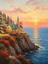 Classic Painting Landscape Art Unframed Canvas Wall Art Poster Home Decoration for Living Room Bedroom & Nice Present