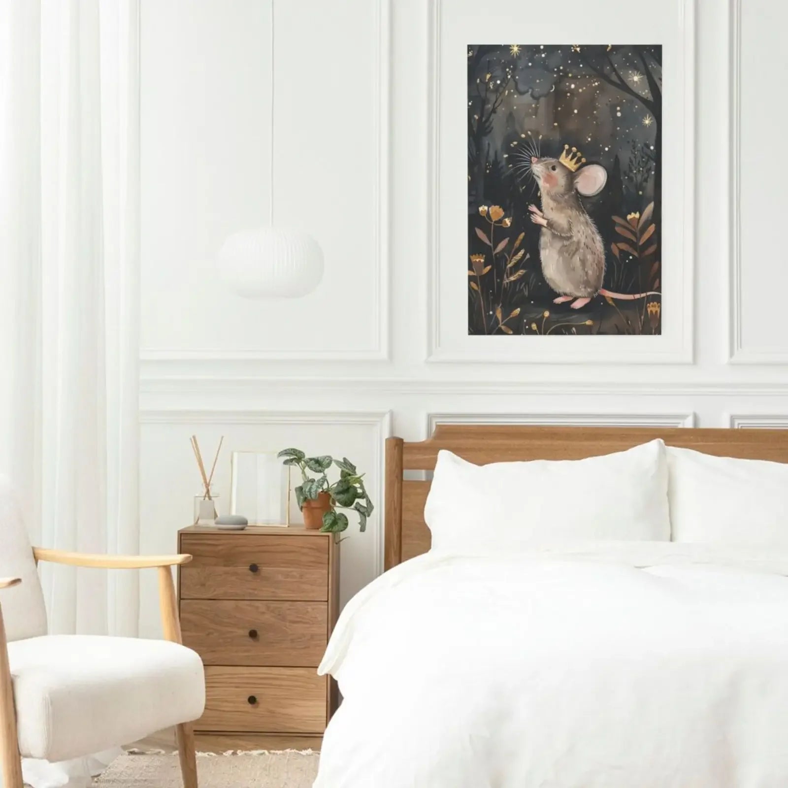 Regal Forest Animals Wall Art Unframed Canvas Print Poster Stylish Home Decor for Living Room Bedroom & Thoughtful Present
