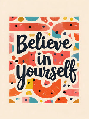 Motivational Short Quotes Unframed Canvas Wall Art Poster Home Decor for Living Room Bedroom & Fine Gift Option