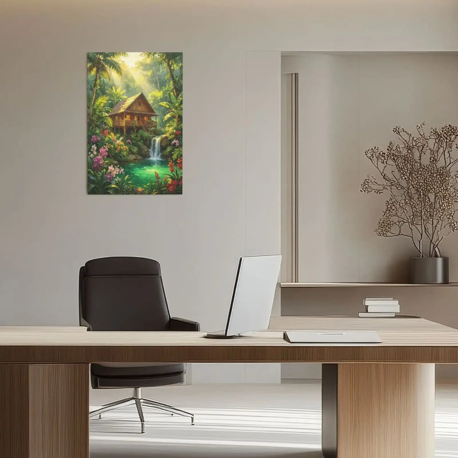 Classic Painting Landscape Art Unframed Canvas Wall Art Poster Home Decoration for Living Room Bedroom & Nice Present