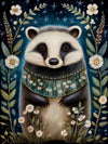 Retro Woodland Folk Unframed Canvas Print Wall Art Poster Home Decor for Living Room Bedroom Gifts