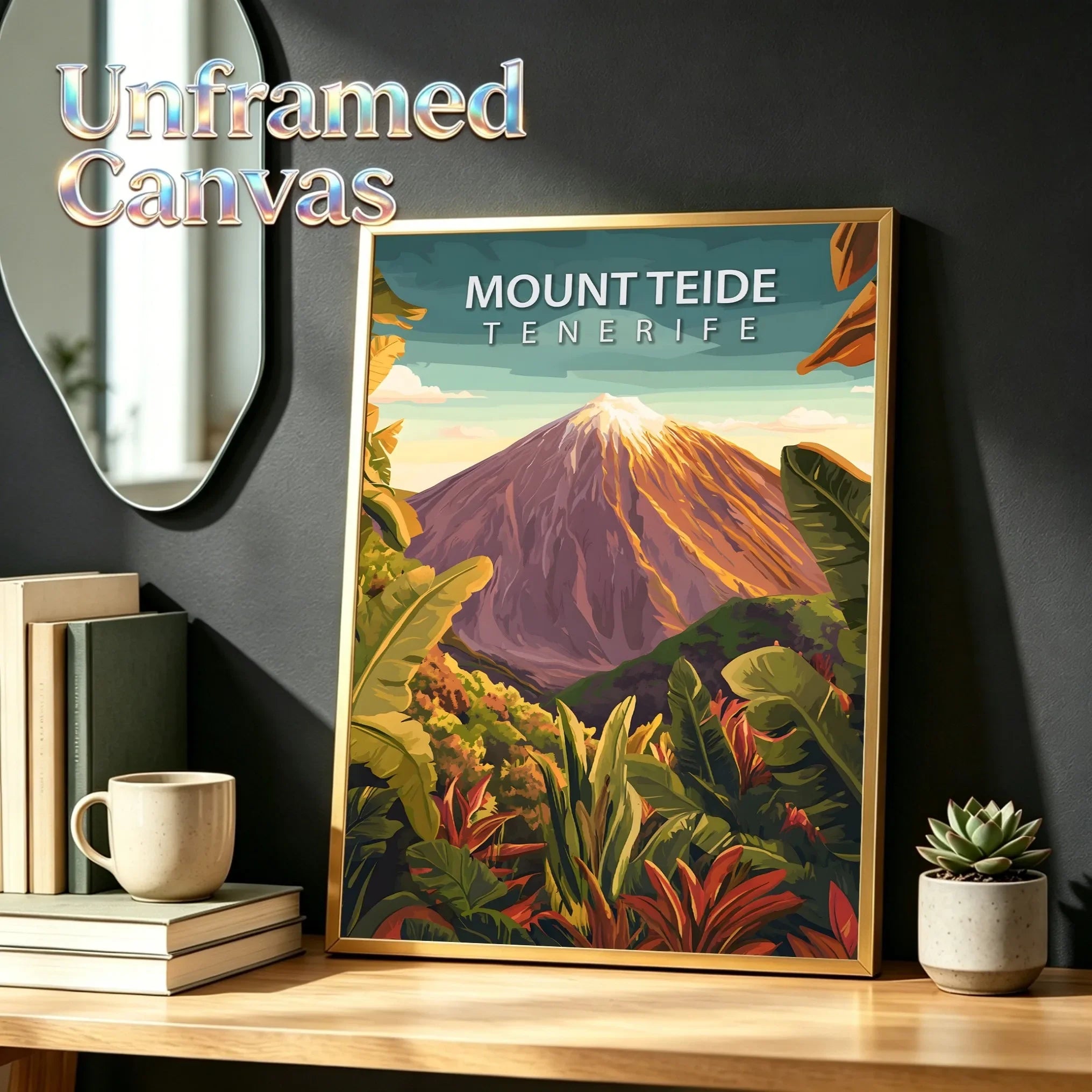 Retro Beautiful Places Unframed Art Canvas Print Wall Poster For Living Room Bedroom Home Decor Ideal Gifts