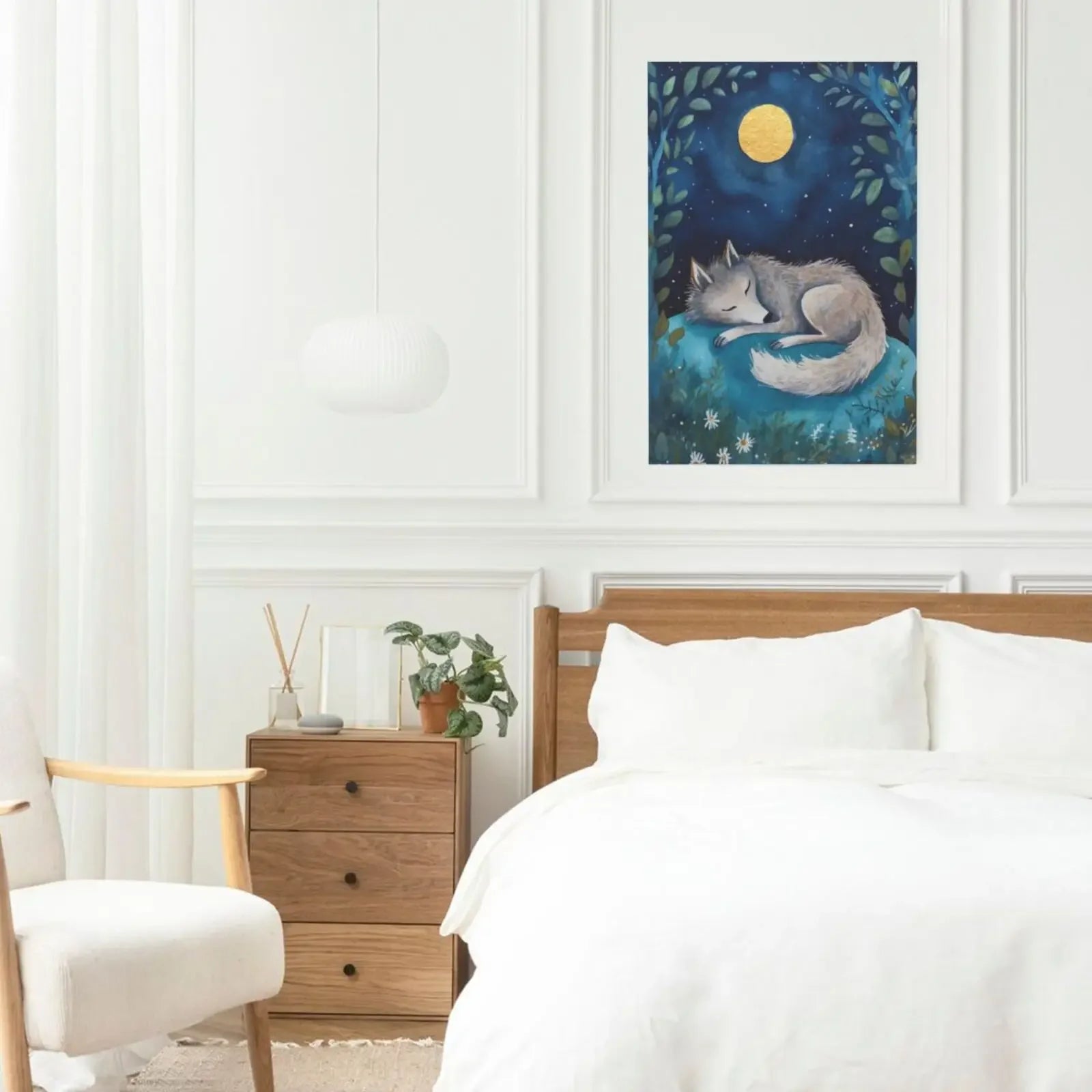 Animals Sleeping Unframed Canvas Print Wall Art Poster For Living Room Bedroom Home Decoration Gifts