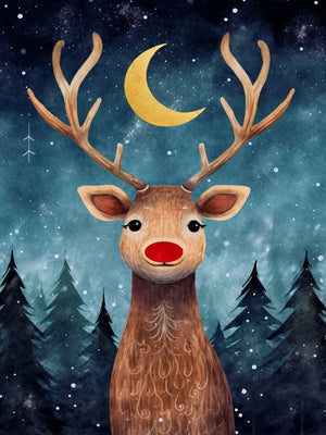 Funny Christmas Chic Art Unframed Canvas Print Poster Wall Picture for Living Room Bedroom Home Decor & Lovely Present