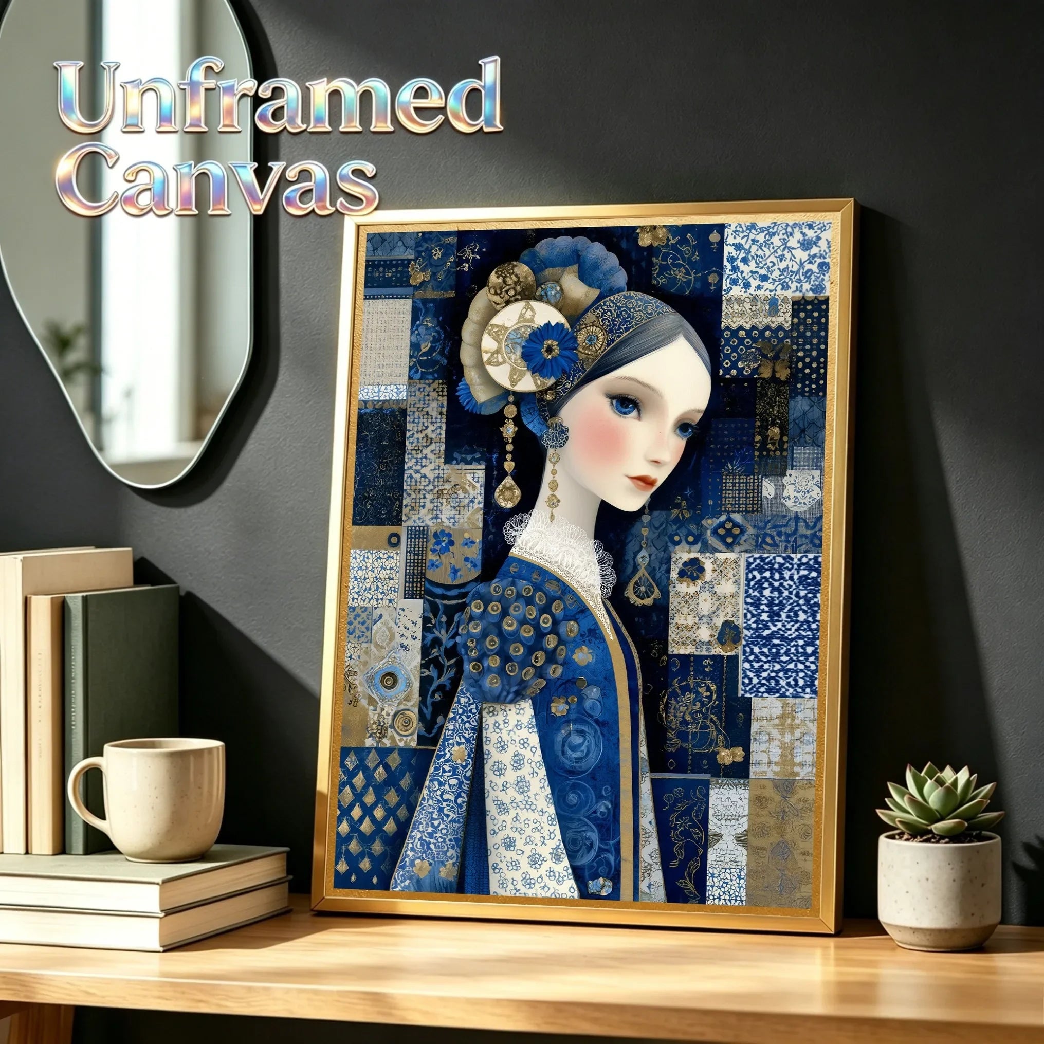 Golden Age Unframed Canvas Print Wall Art Poster Home Decoration for Bedroom Living Room & Great Gift