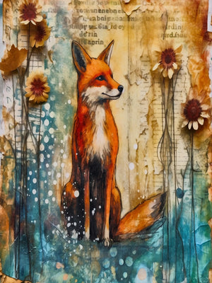 Forest Animals Art Unframed Canvas Print Wall Poster Stylish Home Decoration for Living Room Bedroom & Fine Gift