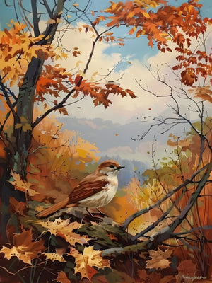 Unframed Canvas Poster Print Fall Autumn Theme Wall Art For Living Room Bedroom Home Decor Gifts