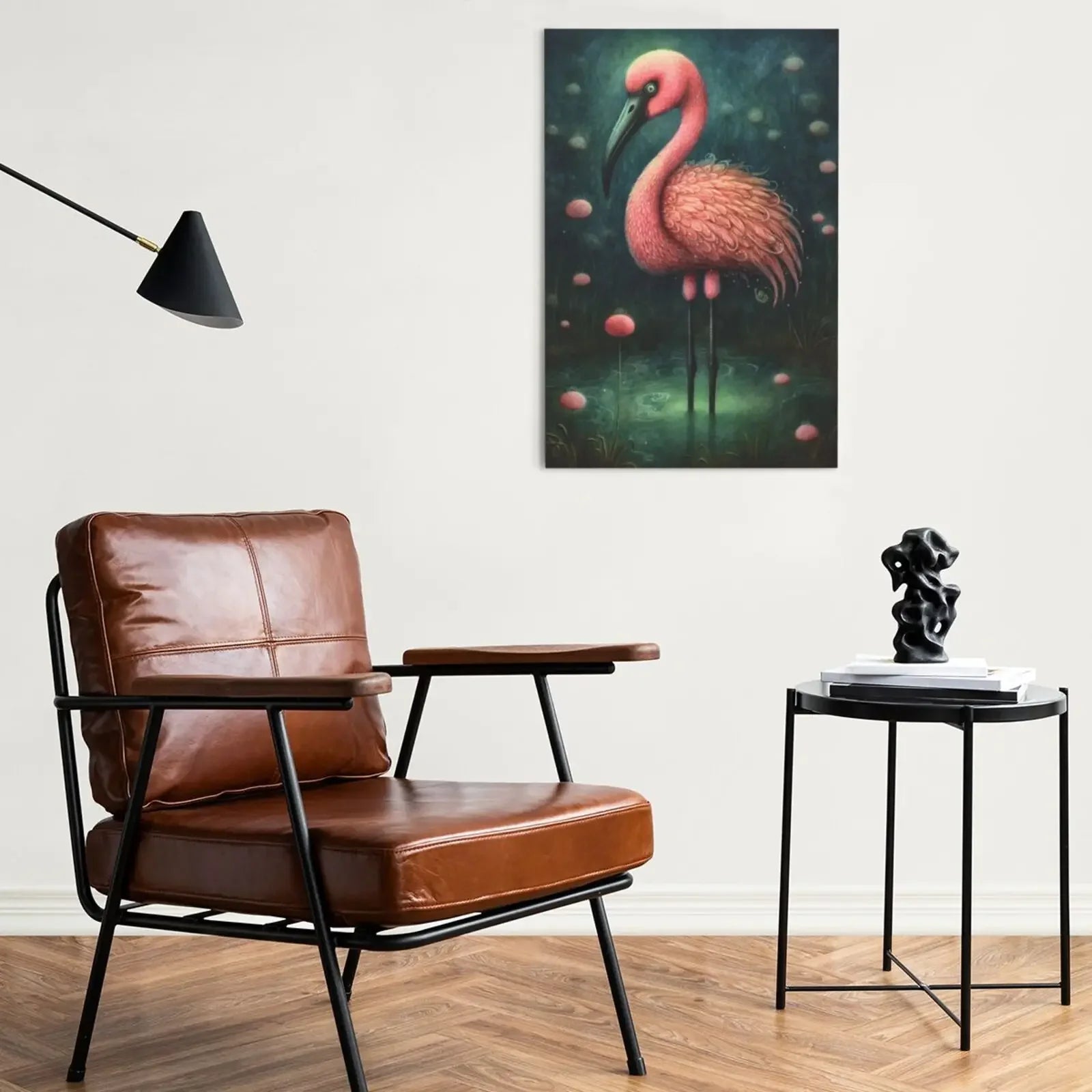 Wall Art Decor Poster Unframed Canvas Dark Jungle Animals Print For Living Room Bedroom Home Decoration