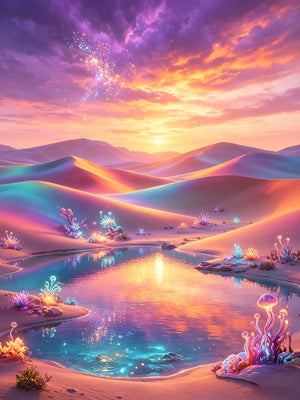 Unframed Wall Art Canvas Poster Dreamy Landscape Print For Living Room Bedroom Home Decor Perfect Gift