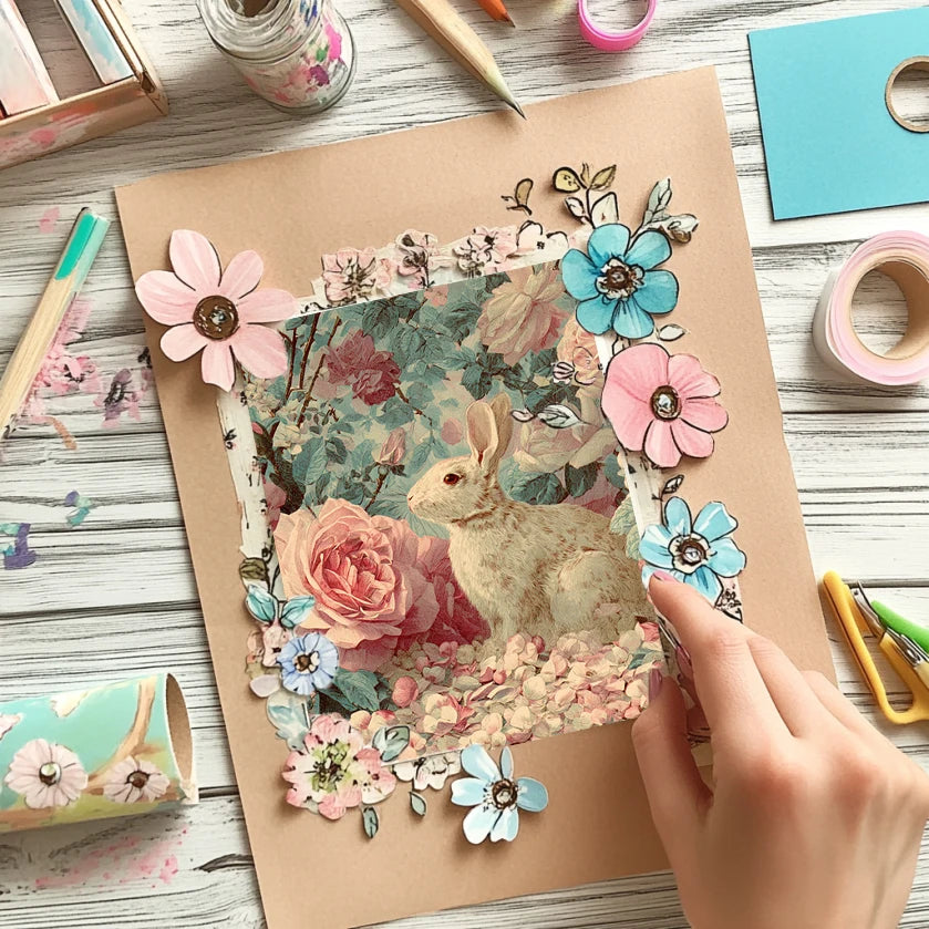6"x6" Scrapbook Paper Set (36 Sheets): Old-World Art Patterns for Scrapbooking, Origami & Planner Decor.