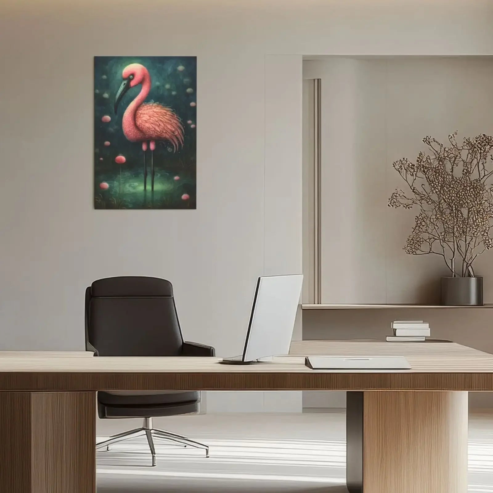Wall Art Decor Poster Unframed Canvas Dark Jungle Animals Print For Living Room Bedroom Home Decoration