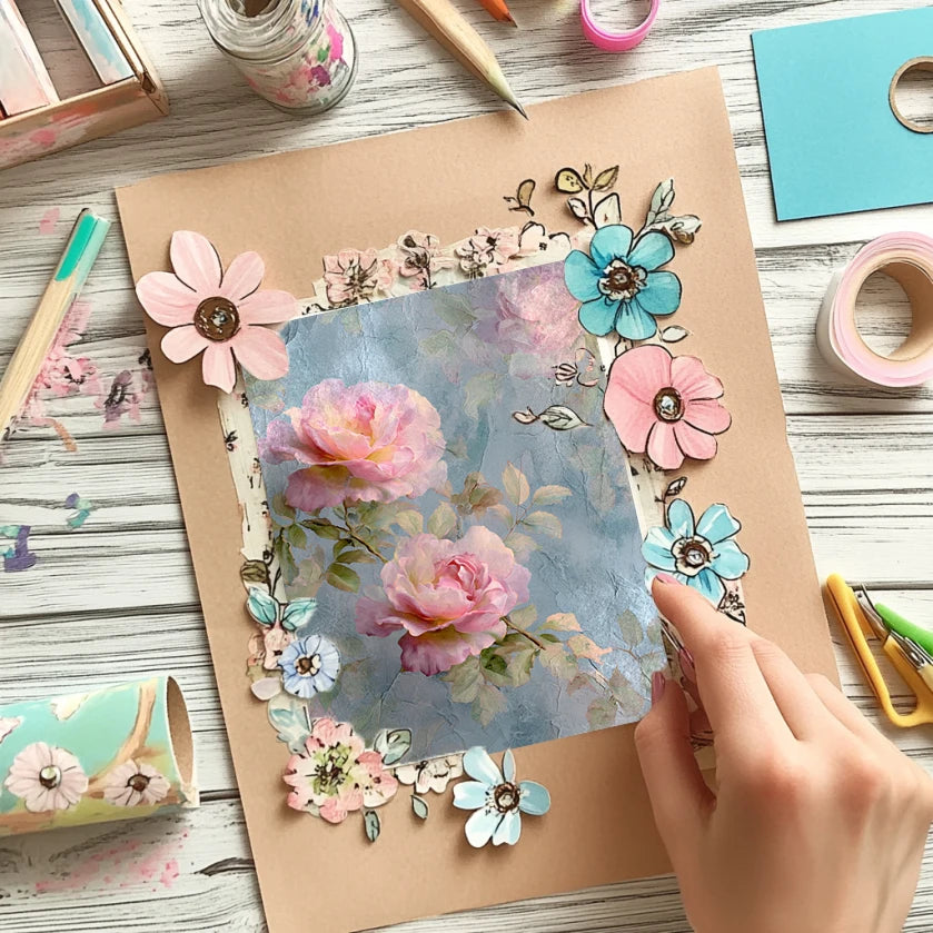 Scrapbook Paper Set (36 Sheets, 6x6 Inches): Vintage Art Craft Prints, Perfect for Junk Journal, Planner, Card Making & DIY