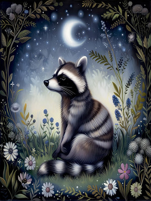 Unframed Wall Art Decor Poster Retro Animals of the Magic Woodlands Canvas Print For Living Room Bedroom Home Decor Gift