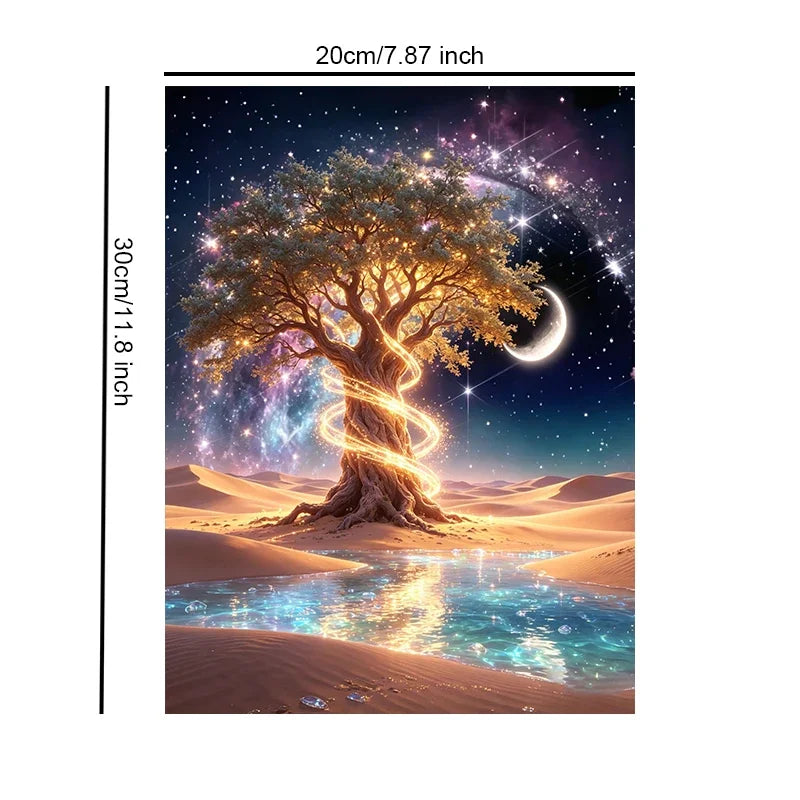 Dreamy Star Scenery Unframed Canvas Wall Art Print Poster For Home Living Room Bedroom Decoration Gift Idea