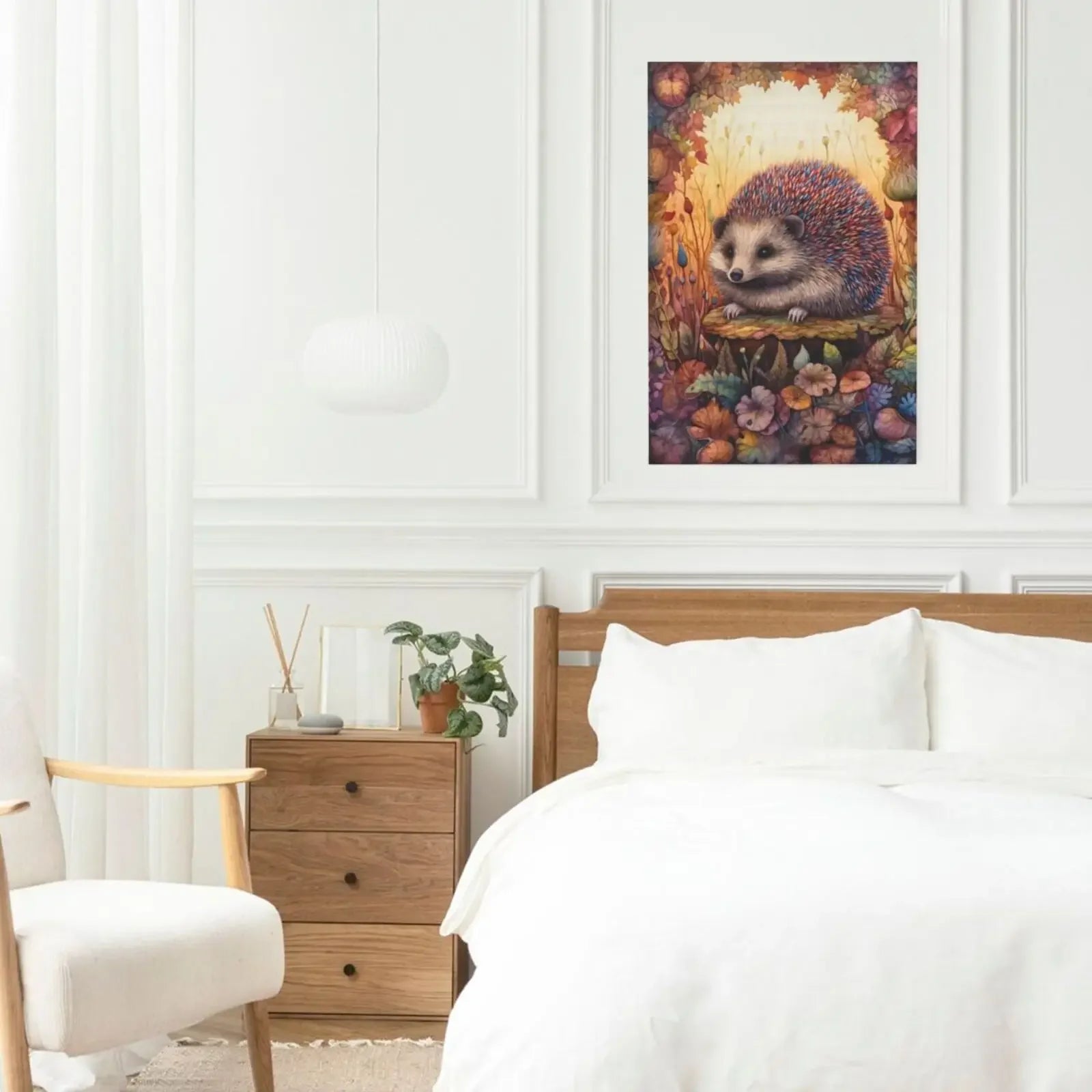 Unframed Canvas Print Wall Art Decor Retro Boho Forest Animal Poster For Living Room Bedroom Home Decoration