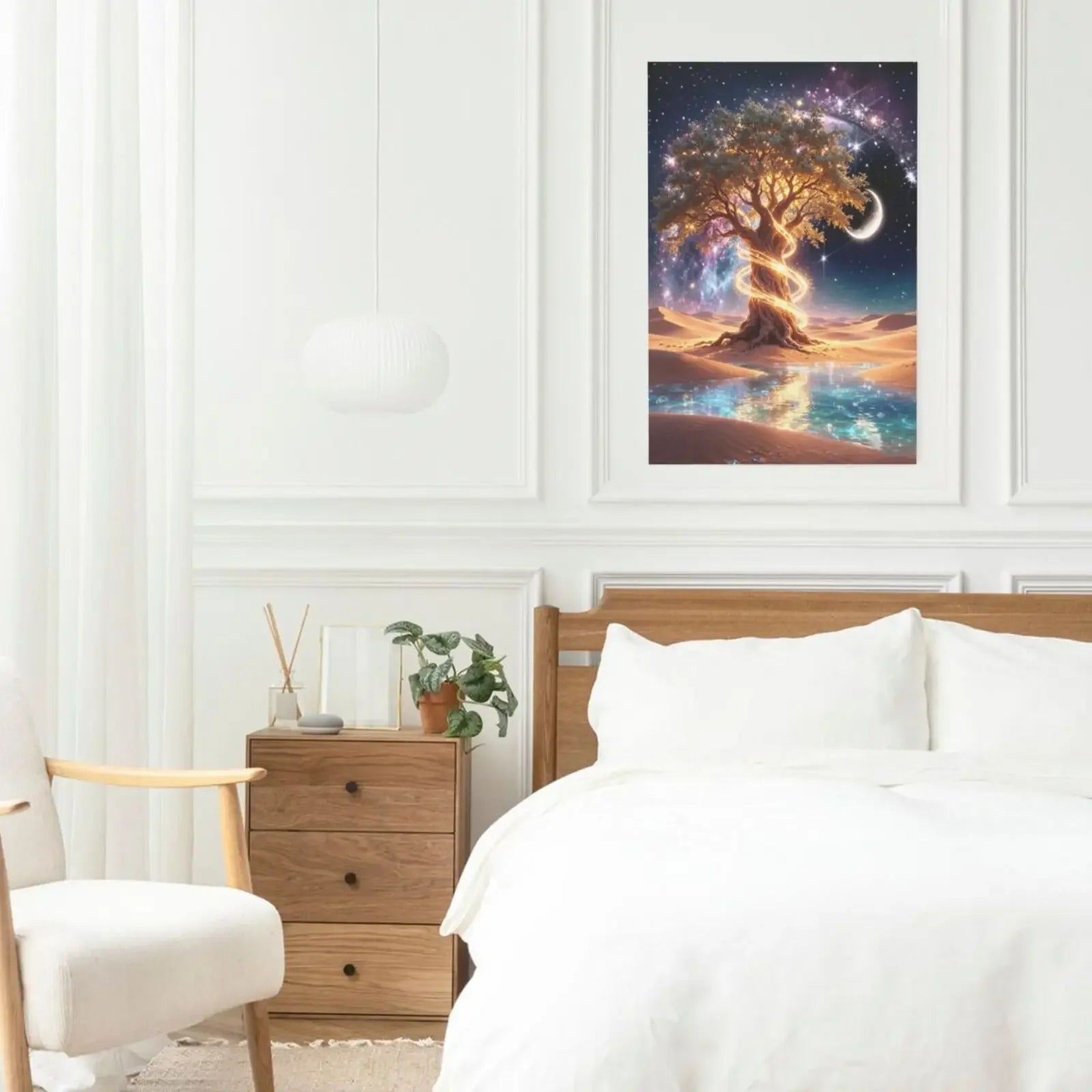 Dreamy Star Scenery Unframed Canvas Wall Art Print Poster For Home Living Room Bedroom Decoration Gift Idea