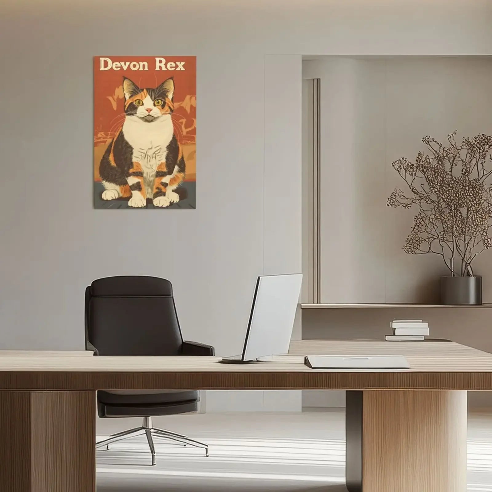 Vintage Types of Cats Style Unframed Canvas Print Wall Art Poster Home Decor for Living Room Bedroom & Fine Gift