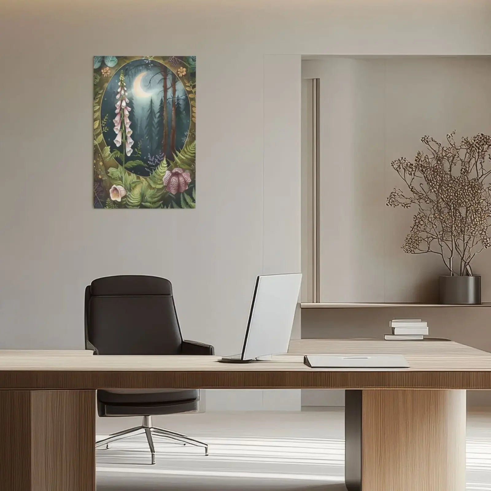 Forest Flowers Art Print Unframed Canvas Wall Poster Home Decoration for Living Room Bedroom & Nice Gift Idea