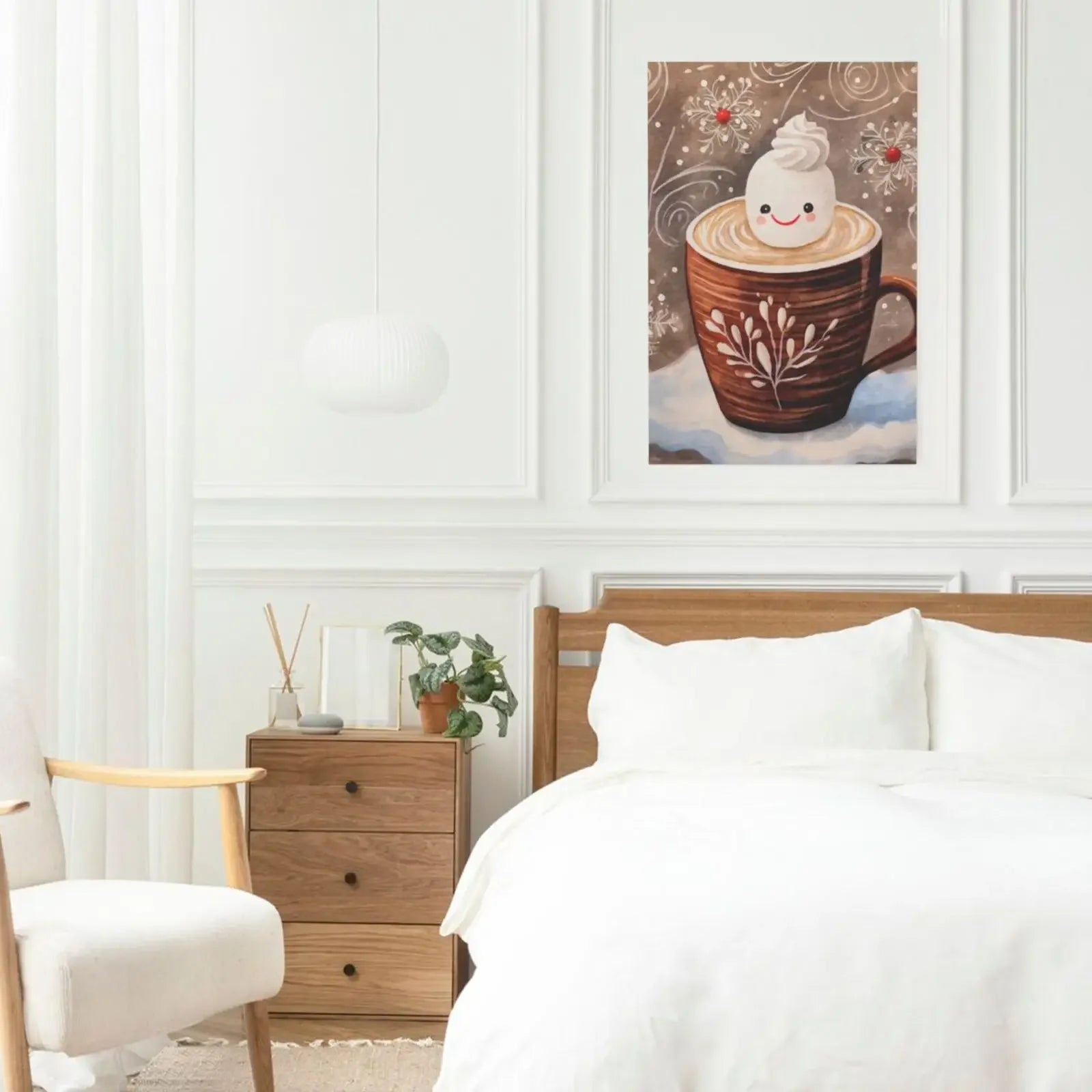 Funny Christmas Chic Art Unframed Canvas Print Poster Wall Picture for Living Room Bedroom Home Decor & Lovely Present