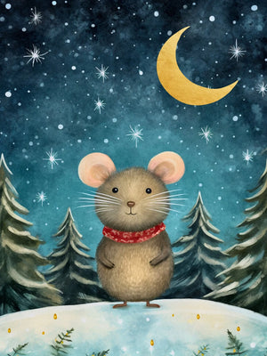 Funny Christmas Chic Art Unframed Canvas Print Poster Wall Picture for Living Room Bedroom Home Decor & Lovely Present