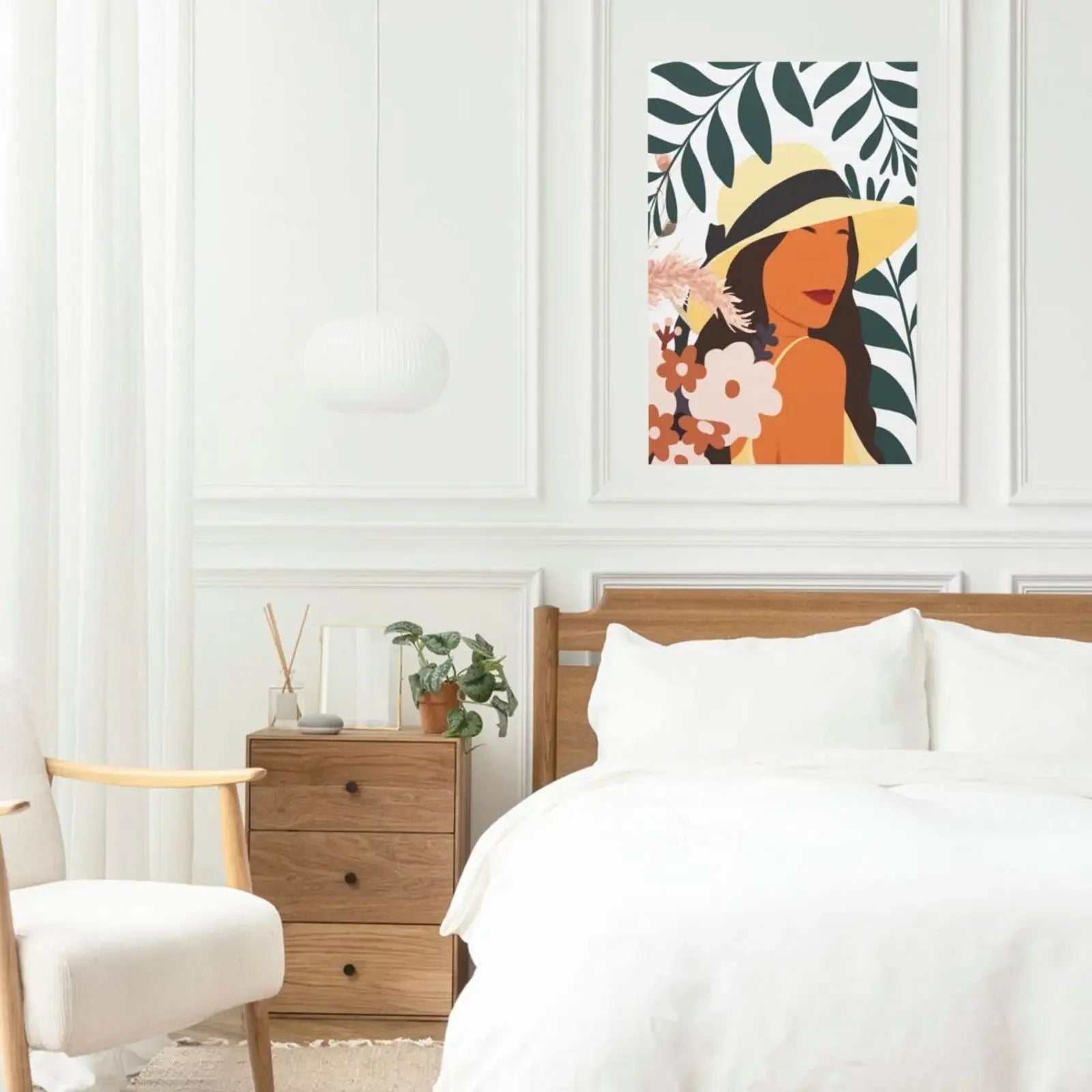 Unframed Canvas Wall Art Print Poster Art Girl For Home Living Room Bedroom Decor Nice Gifts